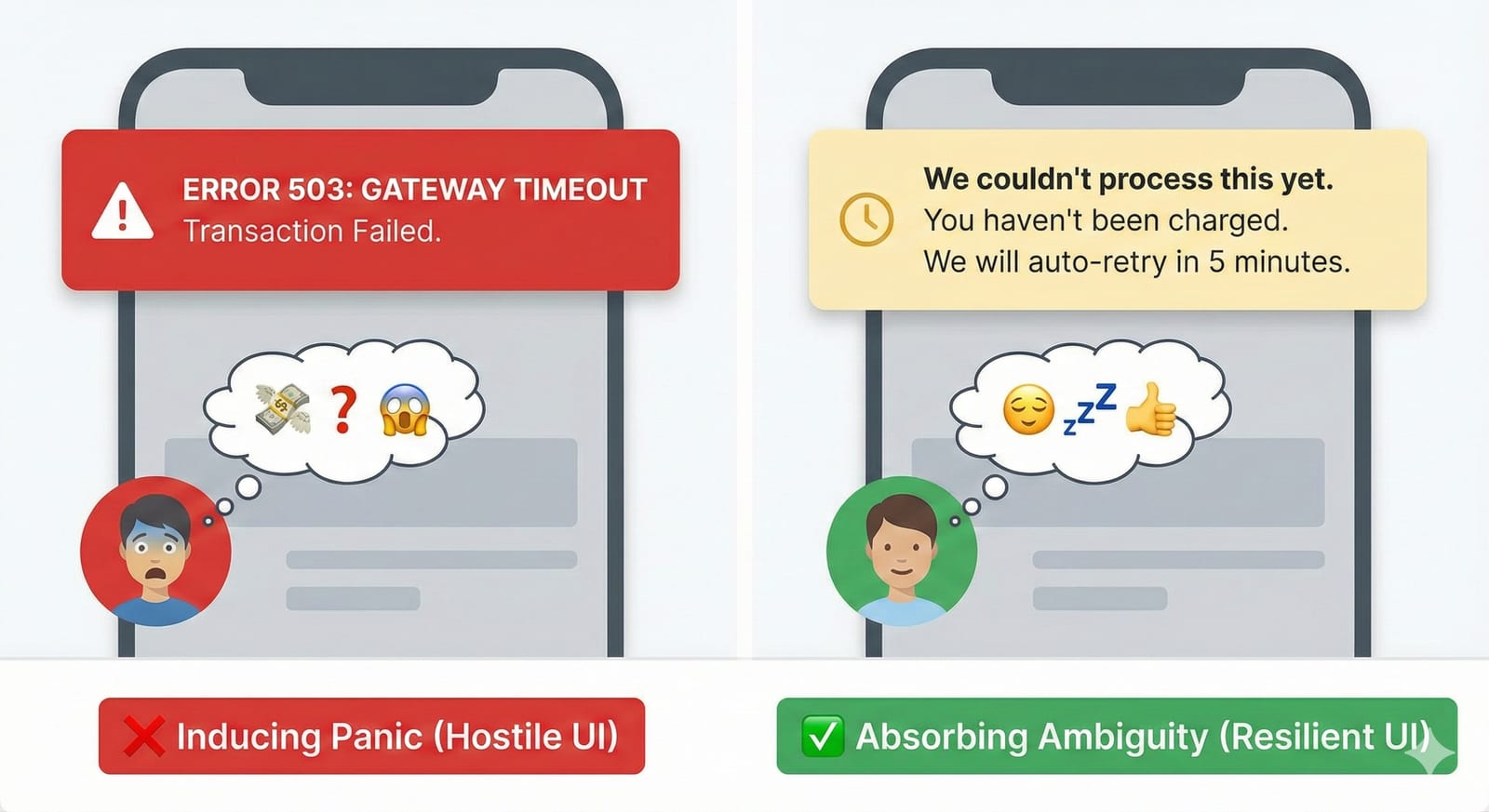 Critical error — Panic versus Assurance